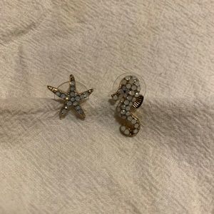 Starfish and Seahorse earrings